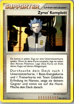 Pokémon-Karte Zyrus' Komplott 105/127 Platin