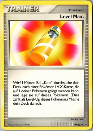 Pokémon-Karte Level Max. 107/127 Platin