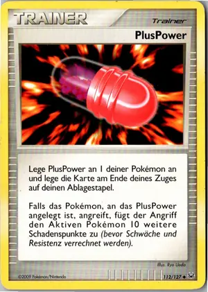 Pokémon-Karte PlusPower 112/127 Platin