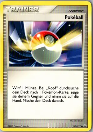 Pokémon-Karte Pokeball 113/127 Platin