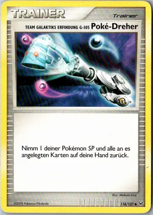 Pokémon-Karte Poke-Dreher 118/127 Platin