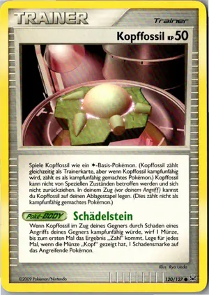 Pokémon-Karte Kopffossil 120/127 Platin