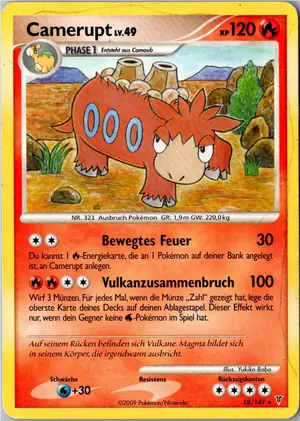 Pokémon-Karte Camerupt 18/147 Ultimative Sieger