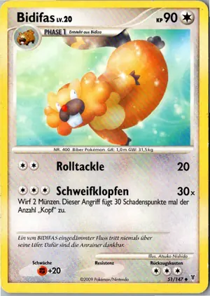 Pokémon-Karte Bidifas 51/147 Ultimative Sieger