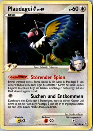 Pokémon-Karte Plaudagei 54/147 Ultimative Sieger