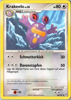 Pokémon-Karte Krakeelo 64/147 Ultimative Sieger