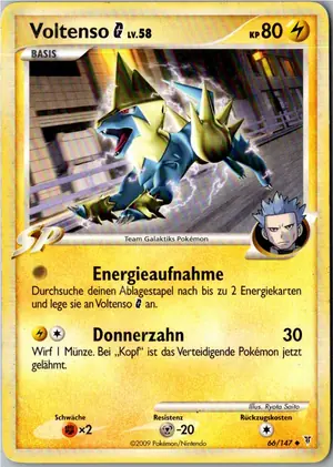Pokémon-Karte Voltenso 66/147 Ultimative Sieger