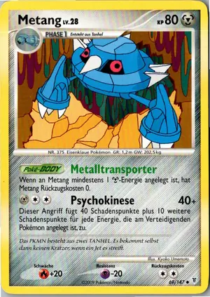 Pokémon-Karte Metang 69/147 Ultimative Sieger