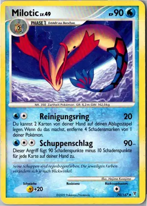 Pokémon-Karte Milotic 70/147 Ultimative Sieger