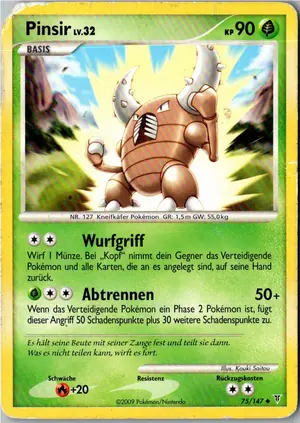 Pokémon-Karte Pinsir 75/147 Ultimative Sieger