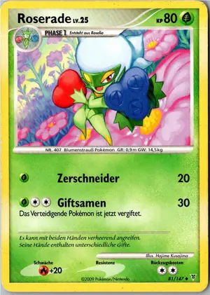 Pokémon-Karte Roserade 81/147 Ultimative Sieger