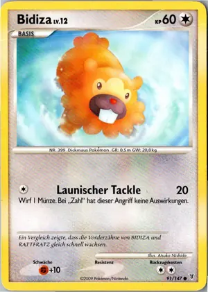 Pokémon-Karte Bidiza 91/147 Ultimative Sieger