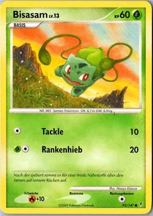 Pokémon-Karte Bisasam 93/147 Ultimative Sieger