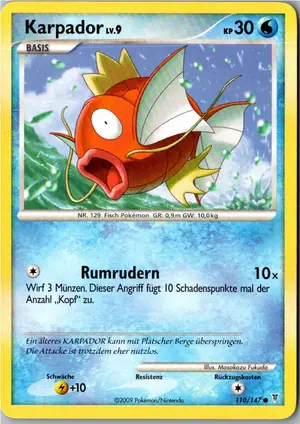 Pokémon-Karte Karpador 110/147 Ultimative Sieger