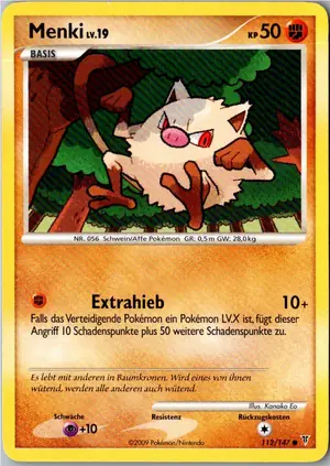 Pokémon-Karte Menki 112/147 Ultimative Sieger