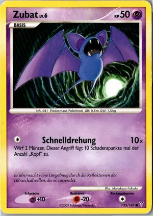 Pokémon-Karte Zubat 133/147 Ultimative Sieger