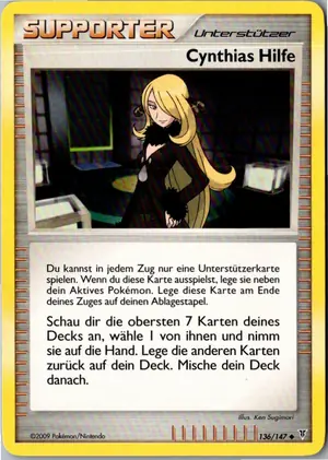 Pokémon-Karte Cynthias Hilfe 136/147 Ultimative Sieger