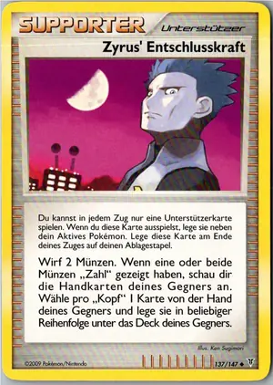 Pokémon-Karte Zyrus' Entschlusskraft 137/147 Ultimative Sieger