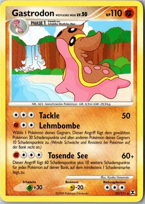 Pokémon-Karte Gastrodon 22/111 Aufstieg der Rivalen