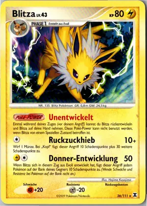 Pokémon-Karte Blitza 26/111 Aufstieg der Rivalen