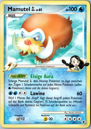 Pokémon-Karte Mamutel 27/111 Aufstieg der Rivalen