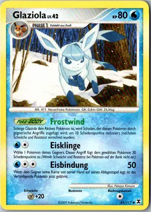 Pokémon-Karte Glaziola 41/111 Aufstieg der Rivalen