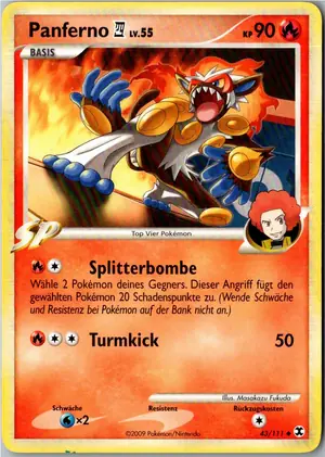 Pokémon-Karte Panferno 43/111 Aufstieg der Rivalen