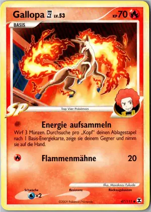 Pokémon-Karte Gallopa 47/111 Aufstieg der Rivalen