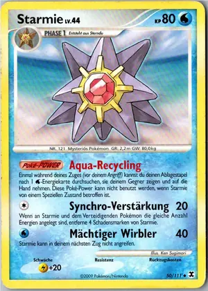 Pokémon-Karte Starmie 50/111 Aufstieg der Rivalen