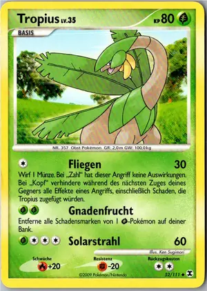 Pokémon-Karte Tropius 52/111 Aufstieg der Rivalen