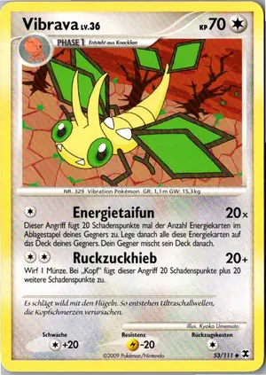 Pokémon-Karte Vibrava 53/111 Aufstieg der Rivalen