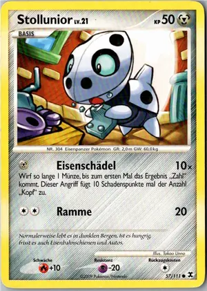 Pokémon-Karte Stollunior 57/111 Aufstieg der Rivalen