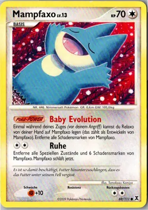 Pokémon-Karte Mampfaxo 69/111 Aufstieg der Rivalen