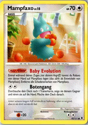 Pokémon-Karte Mampfaxo 70/111 Aufstieg der Rivalen