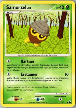 Pokémon-Karte Samurzel 78/111 Aufstieg der Rivalen