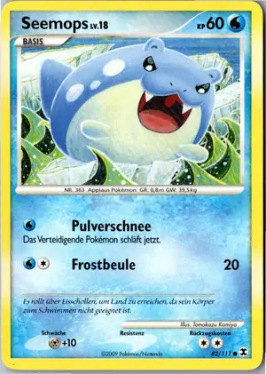 Pokémon-Karte Seemops 82/111 Aufstieg der Rivalen