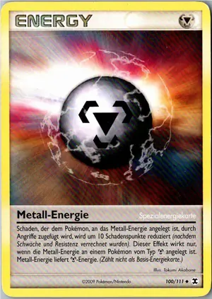 Pokémon-Karte Metall-Energie 100/111 Aufstieg der Rivalen