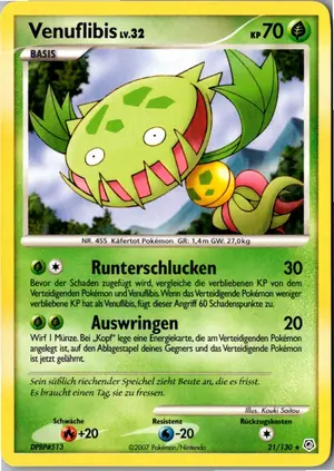 Pokémon-Karte Venuflibis 21/130 Diamant & Perl