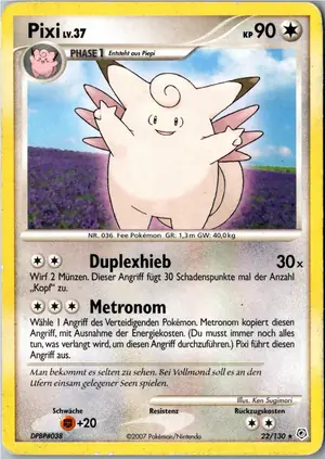 Pokémon-Karte Pixi 22/130 Diamant & Perl