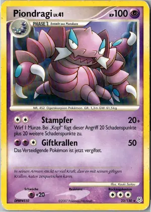 Pokémon-Karte Piondragi 23/130 Diamant & Perl
