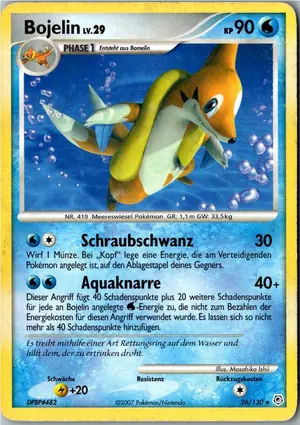 Pokémon-Karte Bojelin 26/130 Diamant & Perl