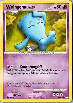 Pokémon-Karte Woingenau 41/130 Diamant & Perl
