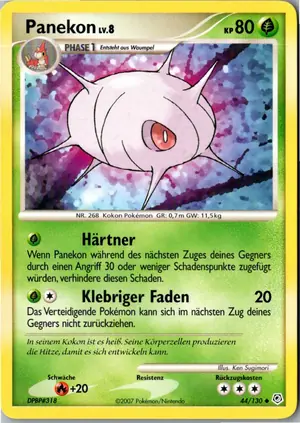 Pokémon-Karte Panekon 44/130 Diamant & Perl