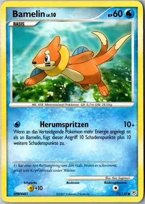 Pokémon-Karte Bamelin 72/130 Diamant & Perl