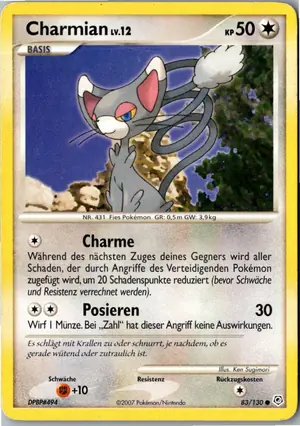 Pokémon-Karte Charmian 83/130 Diamant & Perl
