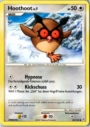 Hoothoot Exemplar 1,95 €