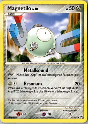 Pokémon-Karte Magnetilo 87/130 Diamant & Perl