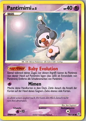 Pokémon-Karte Pantimimi 90/130 Diamant & Perl