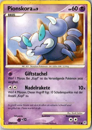 Pokémon-Karte Pionskora 99/130 Diamant & Perl