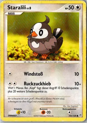 Pokémon-Karte Staralili 101/130 Diamant & Perl